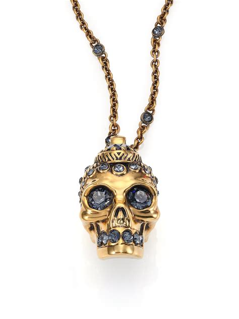 alexander mcqueen skull pendant.